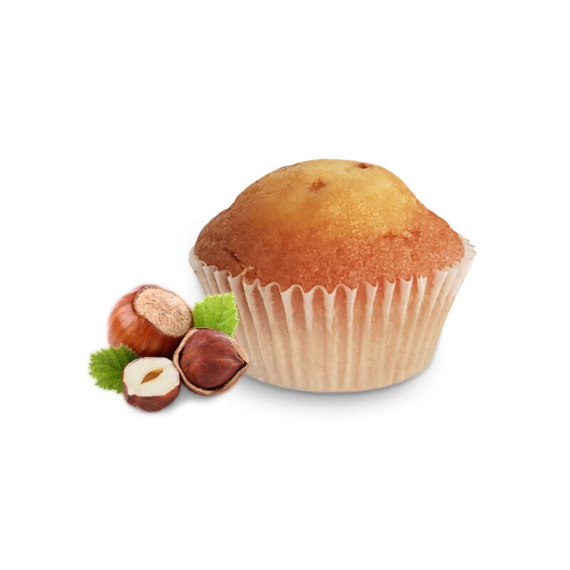 Muffins με Κρέμα Φουντουκιού 40g - Συσκευασία 6 τεμ.