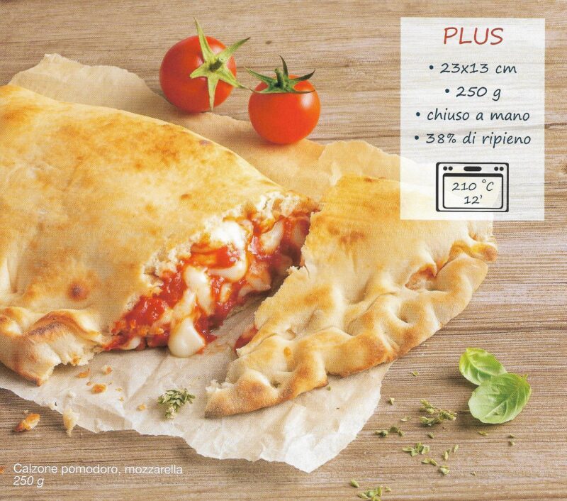 Calzone with Mozzarella & Tomato Sauce Frozen 250g