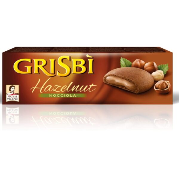Μπισκότα Βουτύρου Grisbì Γεμιστά με Απαλή Κρέμα Φουντουκιού 135g