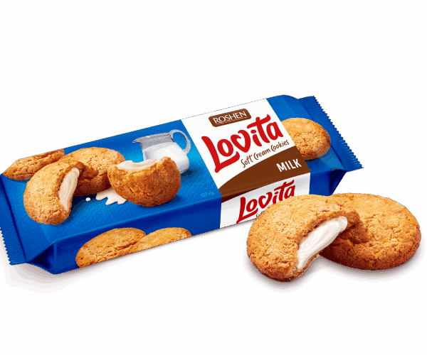 Μπισκότα Lovita Μαλακής Ζύμης με Κρέμα γάλακτος 127g