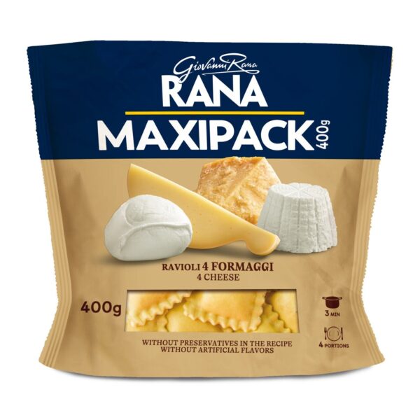 Ravioli with 4 cheeses 400g  Fresh Pasta 
