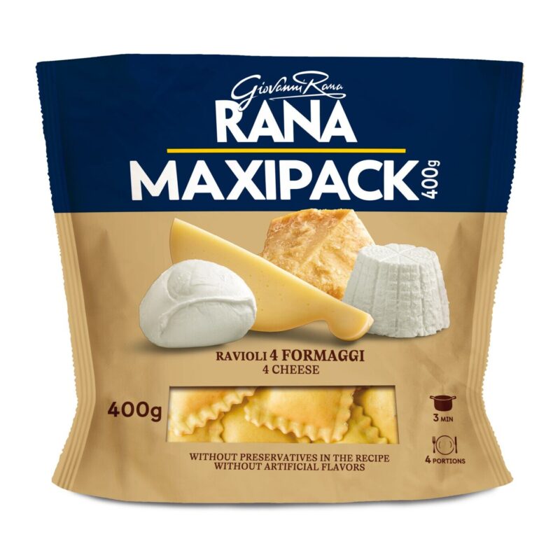 Ravioli with 4 cheeses 400g  Fresh Pasta 