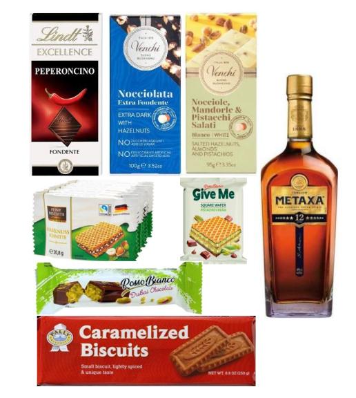 GIFT Box n.125… Εκλεπτυσμένο!  Μεταξά & Σοκολάτες