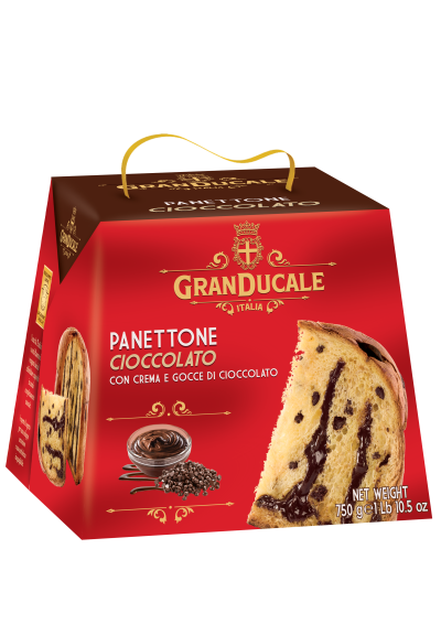 Panettone al Cioccolato με Κρέμα & Σταγόνες Σοκολάτας 750g