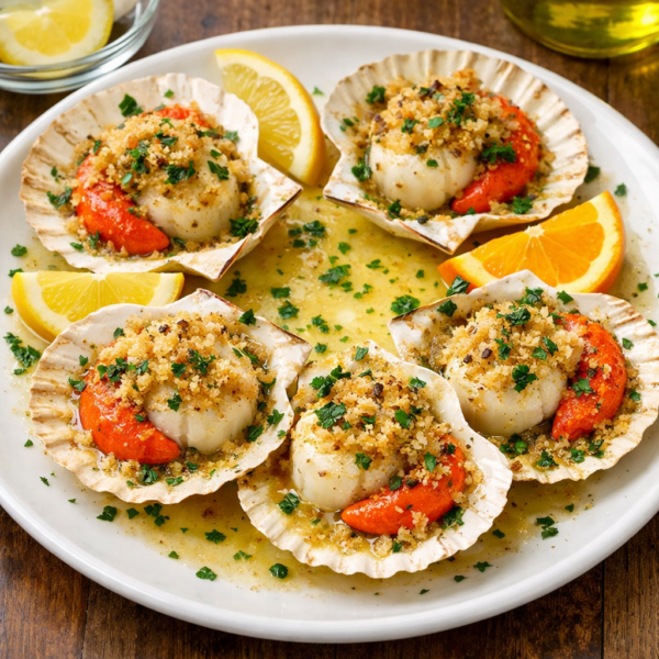 Συνταγή για Χτένια Σοταρισμένα σε Τηγάνι